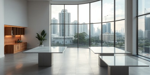 A união perfeita entre design e durabilidade: mesas em acrílico