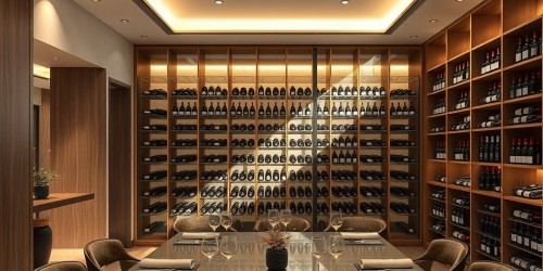 Adega de vinho em acrílico para residências, bares e espaços gourmet