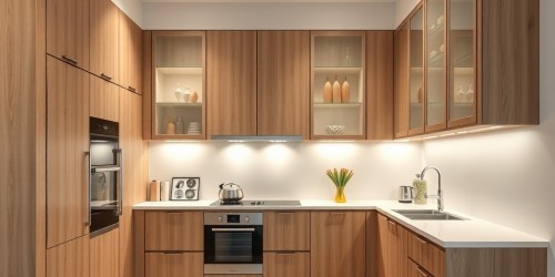 Armários planejados com iluminação embutida: charme e funcionalidade em um só projeto