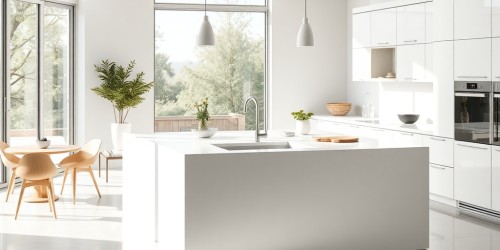 As vantagens do balcão de corian na cozinha: resistência, higiene e design contínuo
