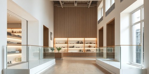 Balcões em acrílico para loja alto padrão