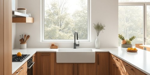 Como a farm sink em corian melhora ergonomia, higiene e fluxo de trabalho na cozinha