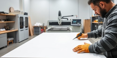 Como é feita uma cuba em Corian sob medida