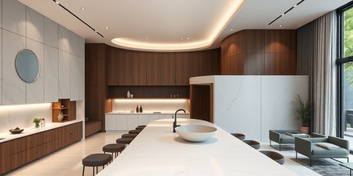 Corian na arquitetura moderna: o material que redefine o design
