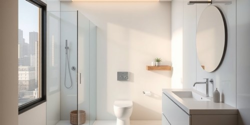 Cuba em Corian para banheiro pequeno: soluções inteligentes