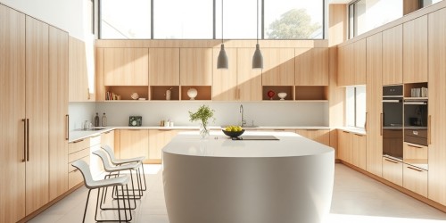 Design fluido: por que o balcão de corian é ideal para cozinhas integradas
