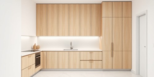 Design minimalista em armários planejados: menos é mais