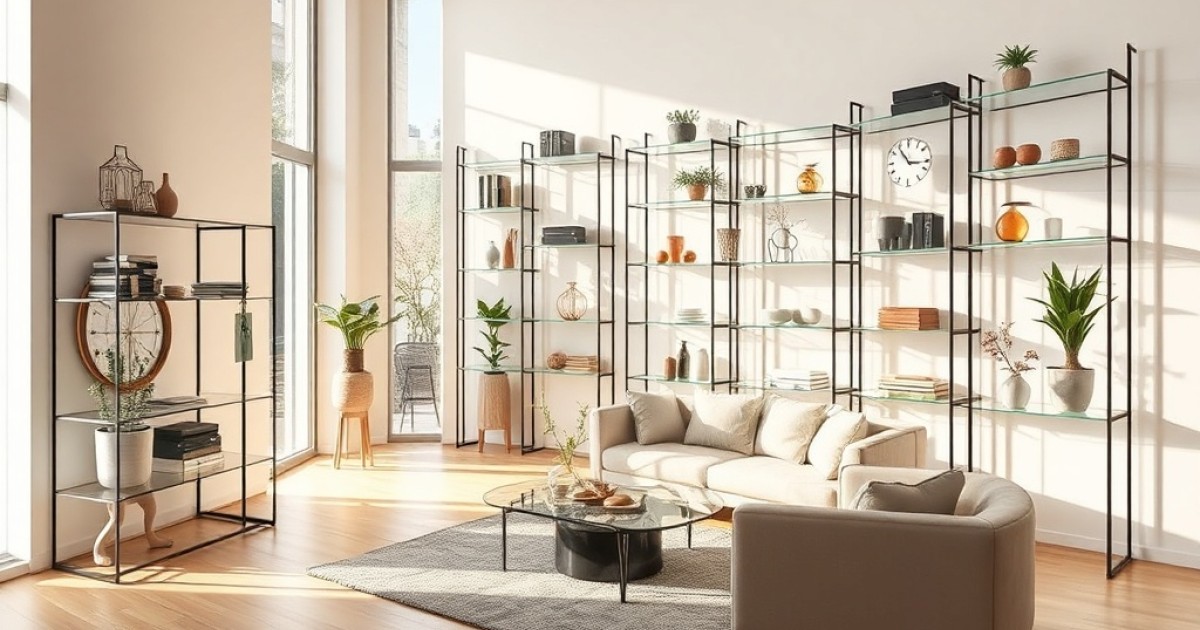 Acrílico na organização: por que as prateleiras se tornaram tendência