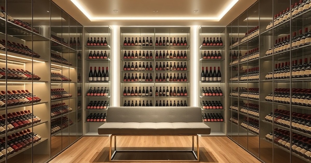 Adega de vinho em acrílico: vantagens, durabilidade e aplicações no design de interiores