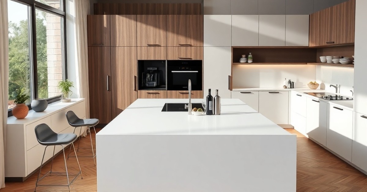 Balcão de corian sob medida: soluções que valorizam qualquer cozinha