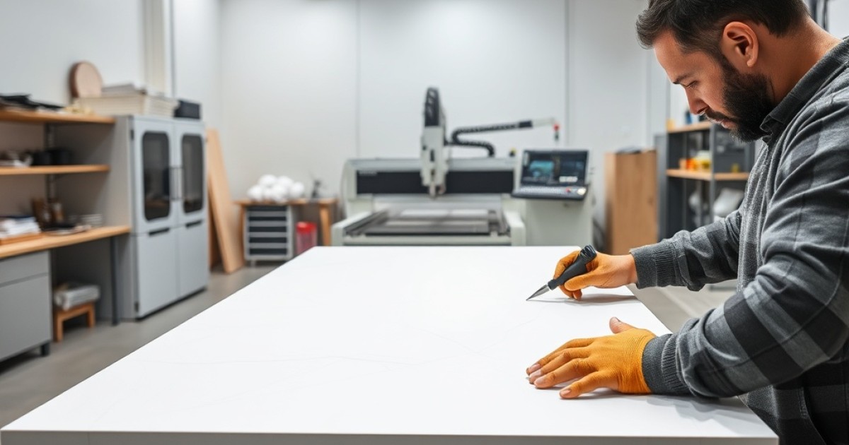 Como é feita uma cuba em Corian sob medida