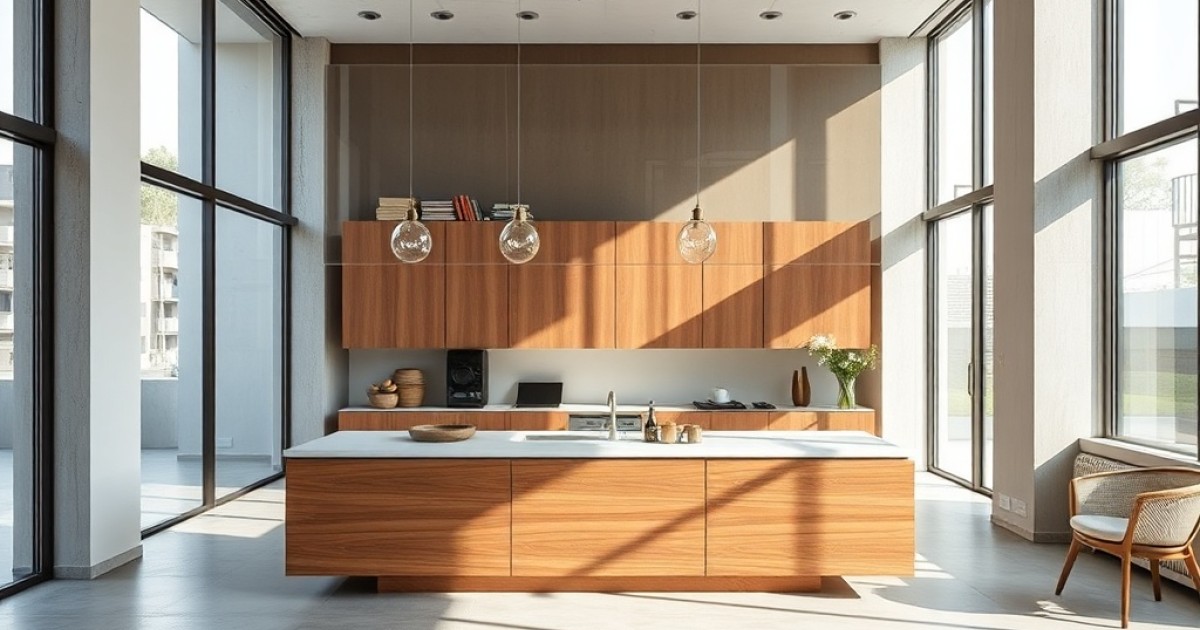 Como o aparador em acrílico e madeira traduz o equilíbrio entre tecnologia e natureza