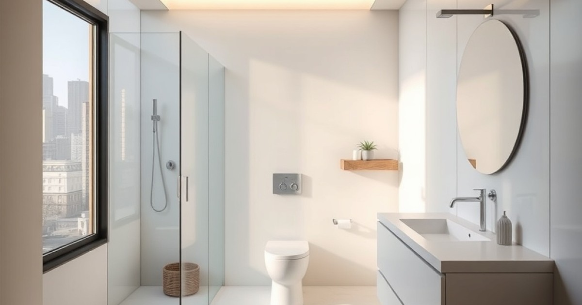 Cuba em Corian para banheiro pequeno: soluções inteligentes