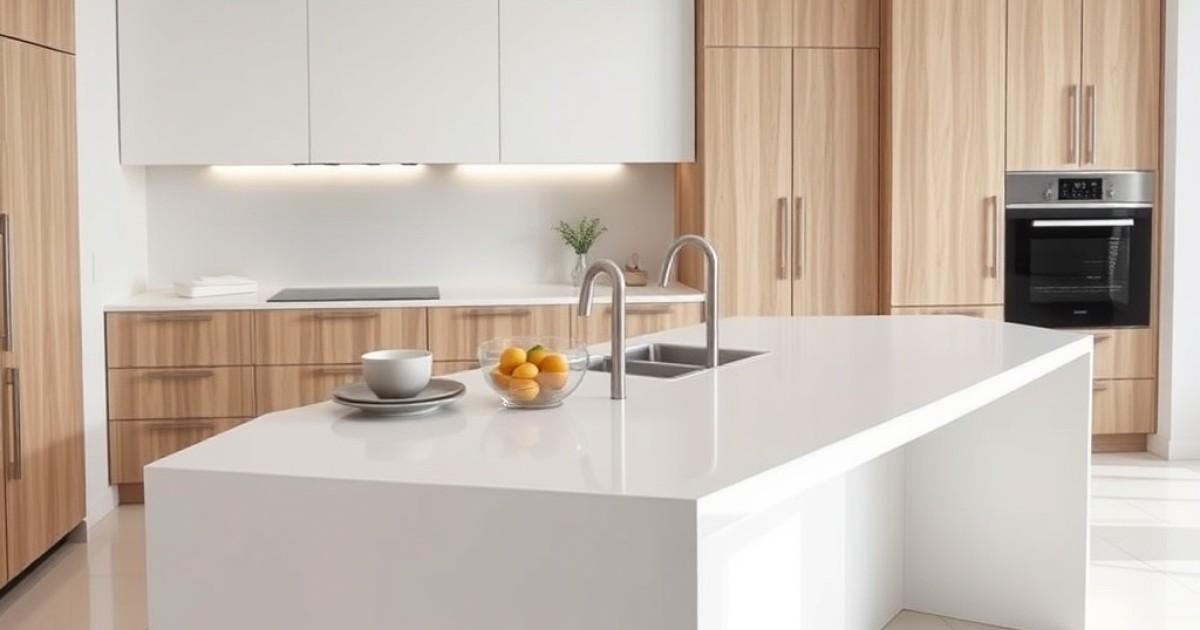 Durabilidade e manutenção: o que esperar de um balcão de corian na cozinha