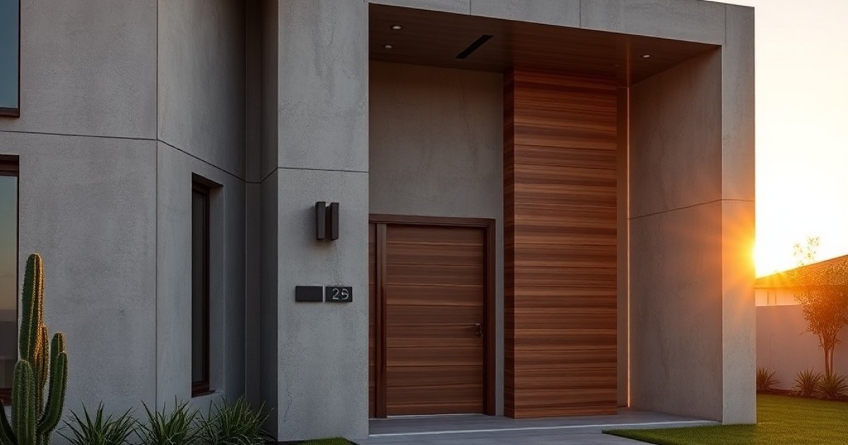 Entradas residenciais com design diferenciado em ACM