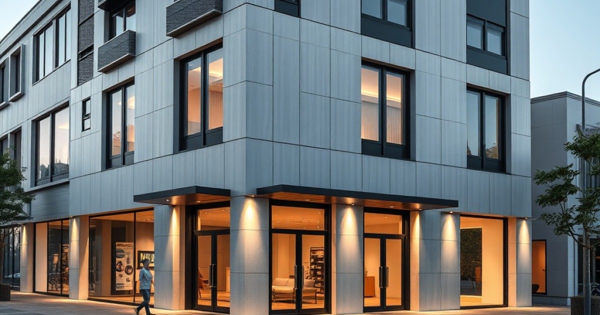 Fachadas sofisticadas com acabamento em portas de ACM