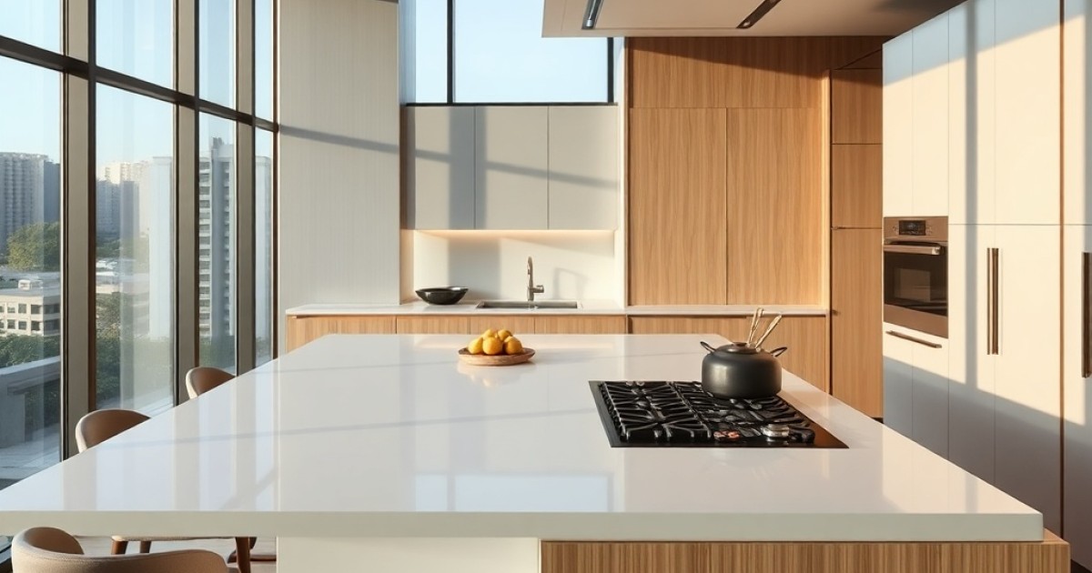 Ilhas de cozinha de alto padrão e funcionais