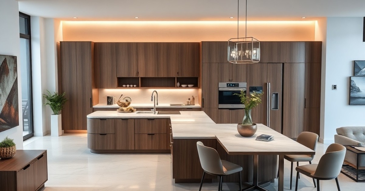 Opções de Ilhas de cozinha para espaços integrados