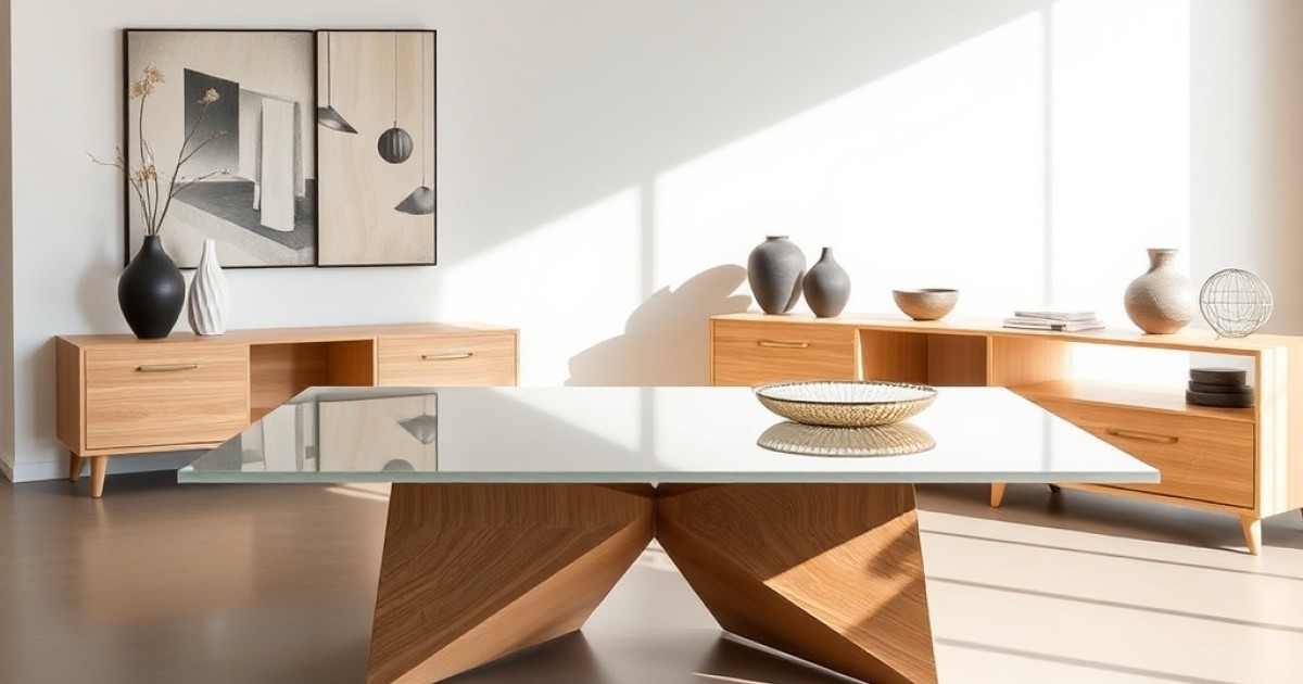 Materiais contrastantes, estética coesa: a força do acrílico aliado à madeira