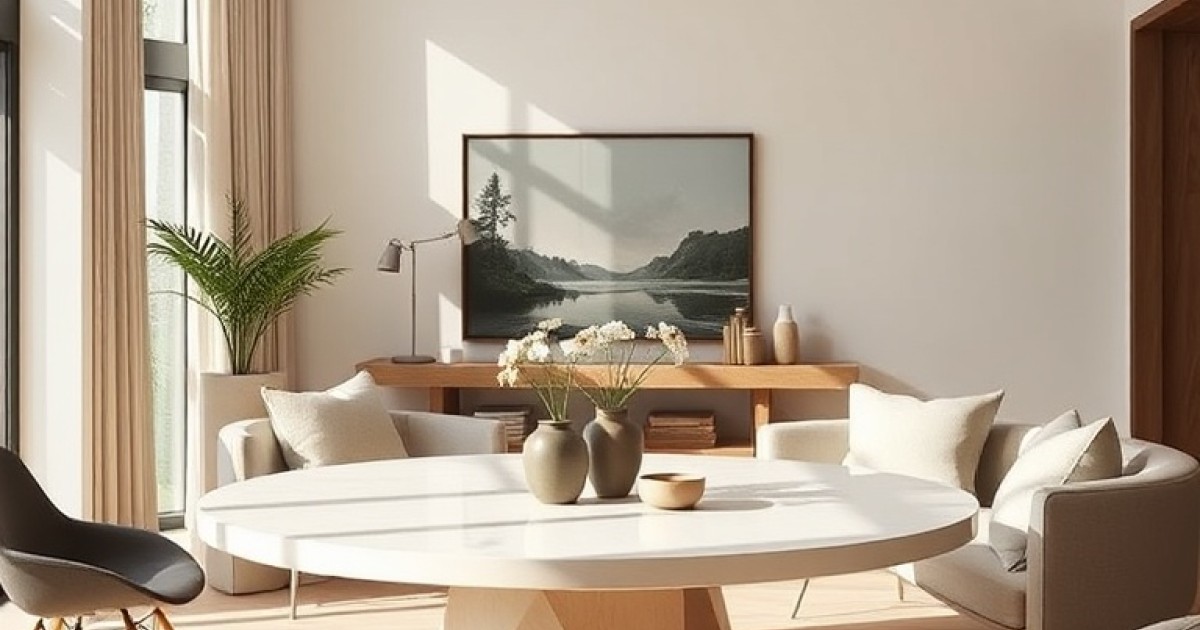 Mesa de centro redonda: quando usar e como combinar na decoração