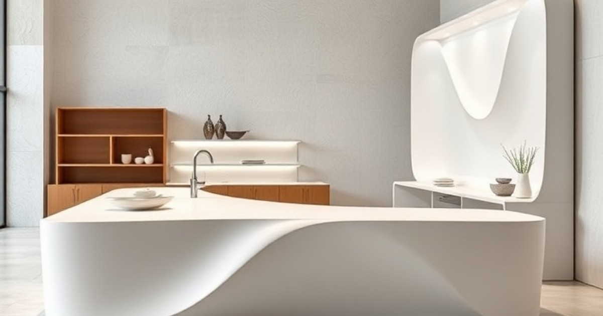 Pias em Corian para projetos exclusivos