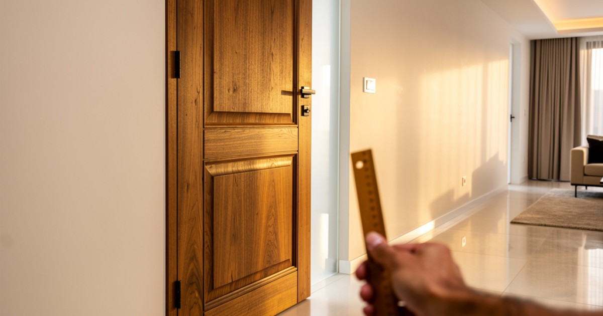 Porta de madeira sob medida para projetos residenciais