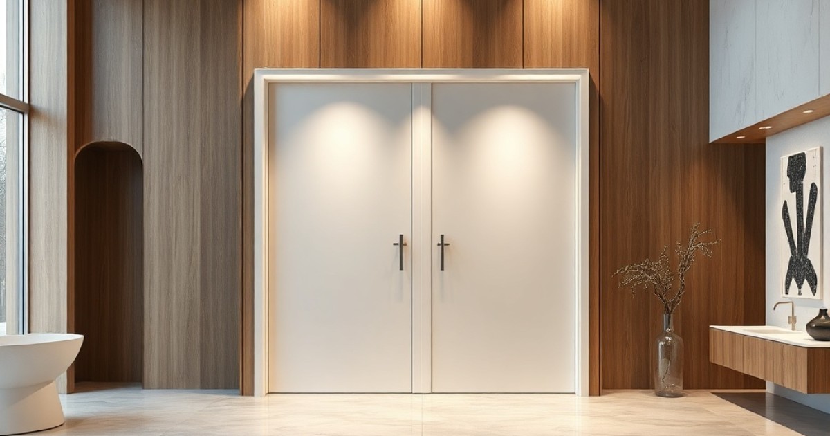 Integração de design e tecnologia em portas de ACM