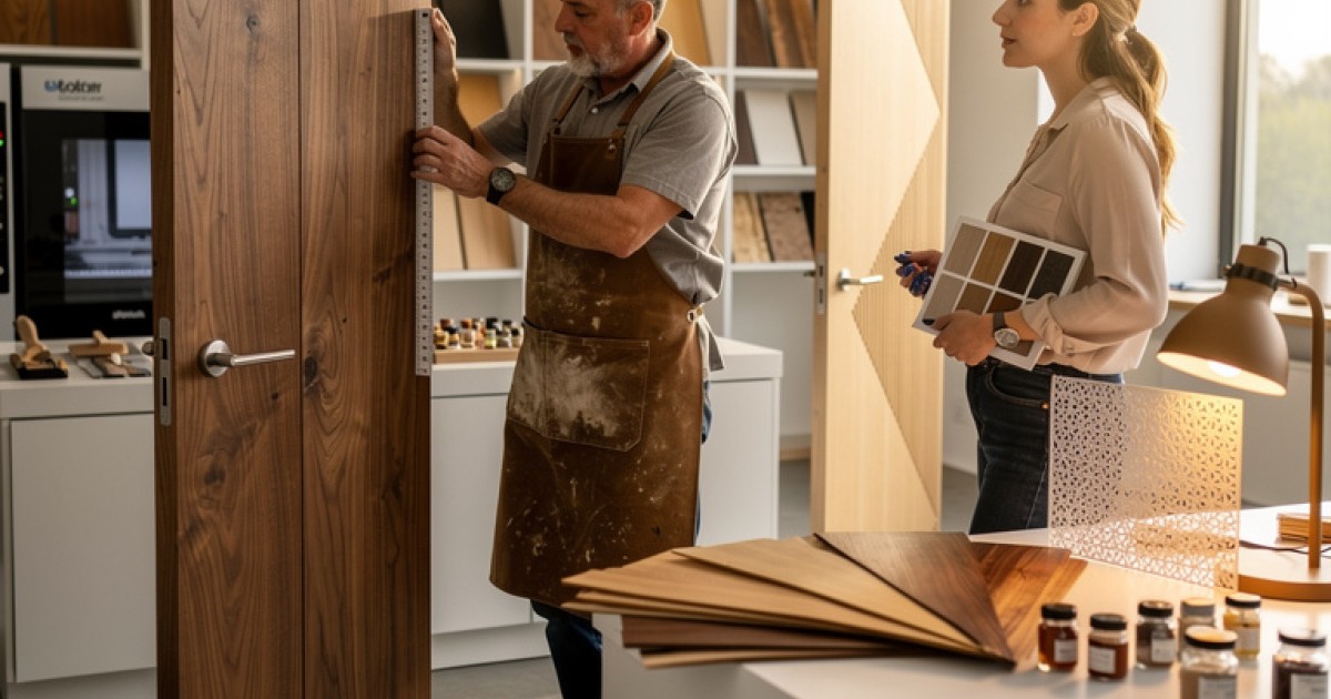 Design em portas de madeira personalizadas