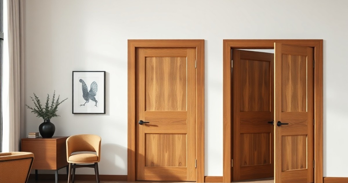 Portas de madeira usinada sob medida