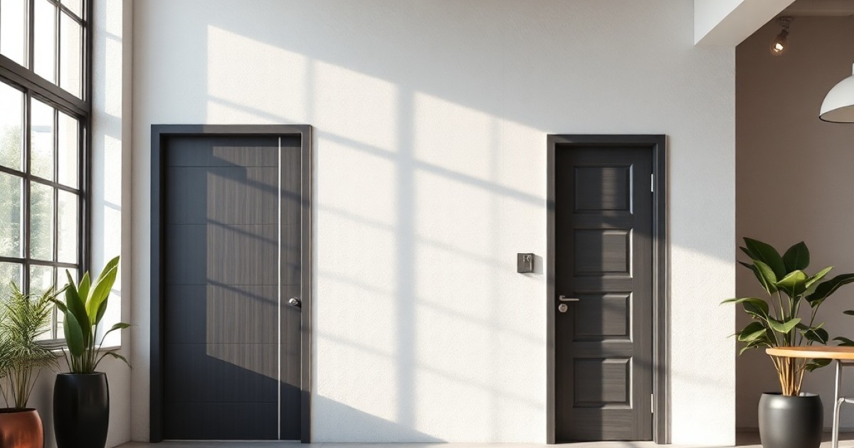 Porta em ACM sob medida para projetos residenciais e comerciais