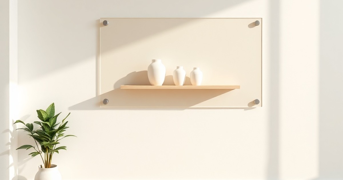 Prateleira de acrílico para quem busca organização sem poluir o ambiente