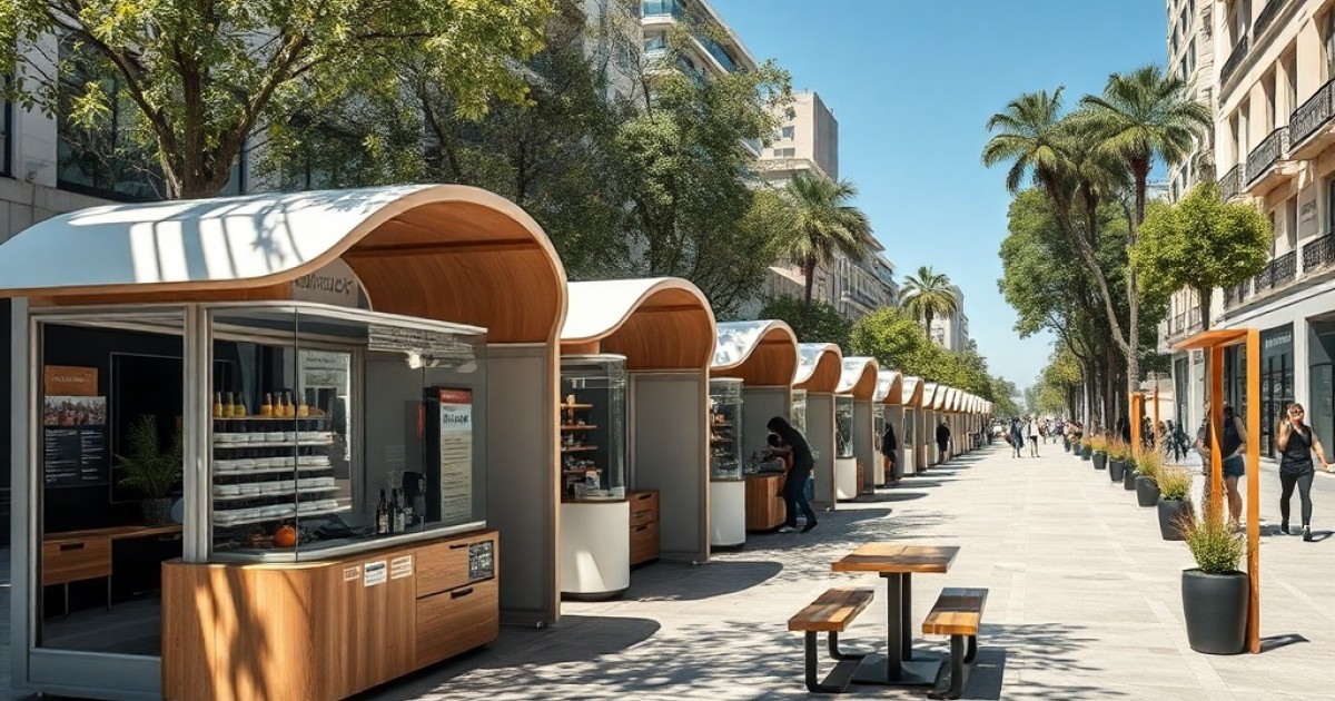 Quiosques comerciais para alimentação, serviços ou varejo: o que muda na escolha