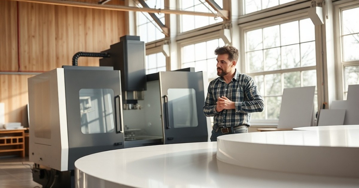 Tecnologias de usinagem CNC que elevam o acabamento do Corian ao nível premium