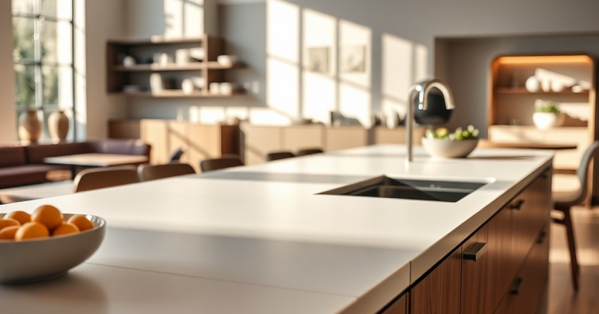 Texturas e espessuras: opções avançadas para farm sinks feitas em corian