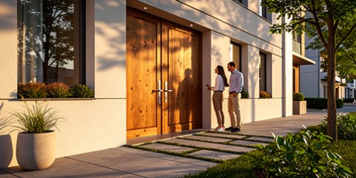 Fachadas valorizadas com portas de madeira sob medida