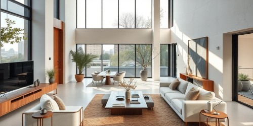 Ideias criativas de móveis em Corian® para sala de estar e recepção