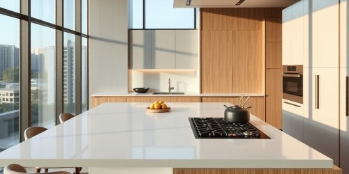 Ilhas de cozinha de alto padrão e funcionais