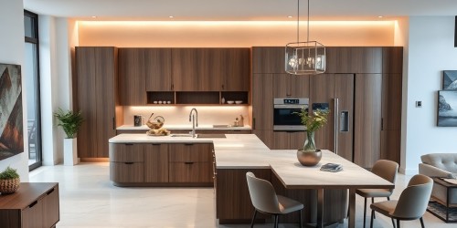 Opções de Ilhas de cozinha para espaços integrados