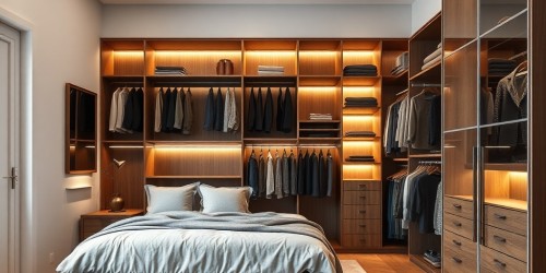 Iluminação embutida: o toque de sofisticação para guarda-roupas planejados
