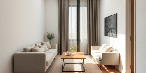 Mesa de centro de sala pequena: soluções práticas e funcionais