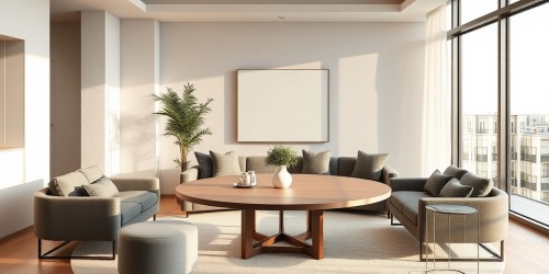 Mesa de centro redonda: quando usar e como combinar na decoração