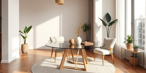 Mesa redonda transparente: a tendência que valoriza qualquer decoração