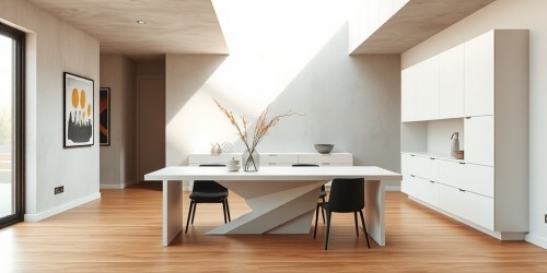 Mesas e aparadores em Corian®: quando funcionalidade encontra sofisticação