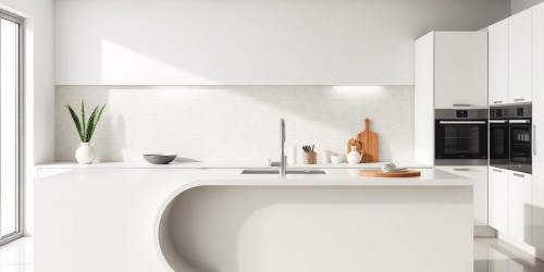 Pias resistentes em Corian para uso residencial