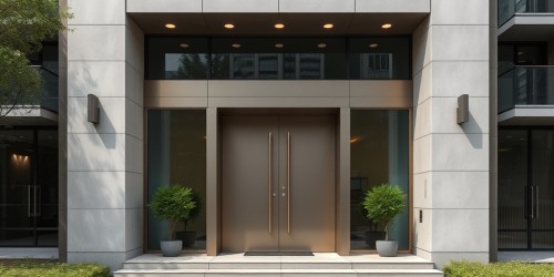 Porta em ACM para fachada: estética e resistência sob medida