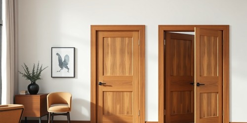 Portas de madeira usinada sob medida