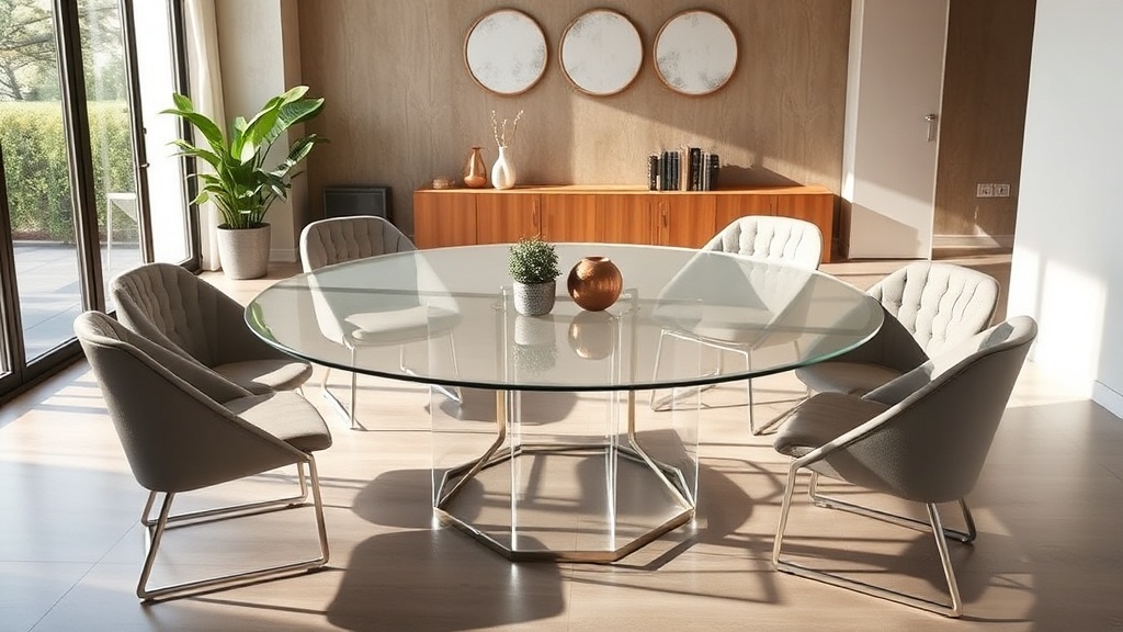 O charme e a versatilidade da mesa redonda em acrílico