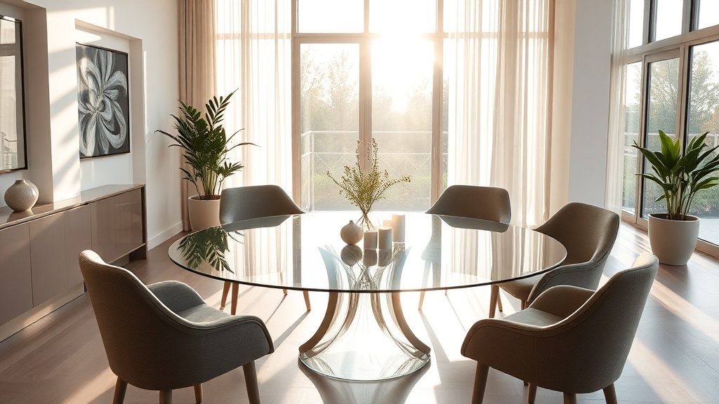 Acrílico em foco: o que é e por que encanta nas mesas redondas