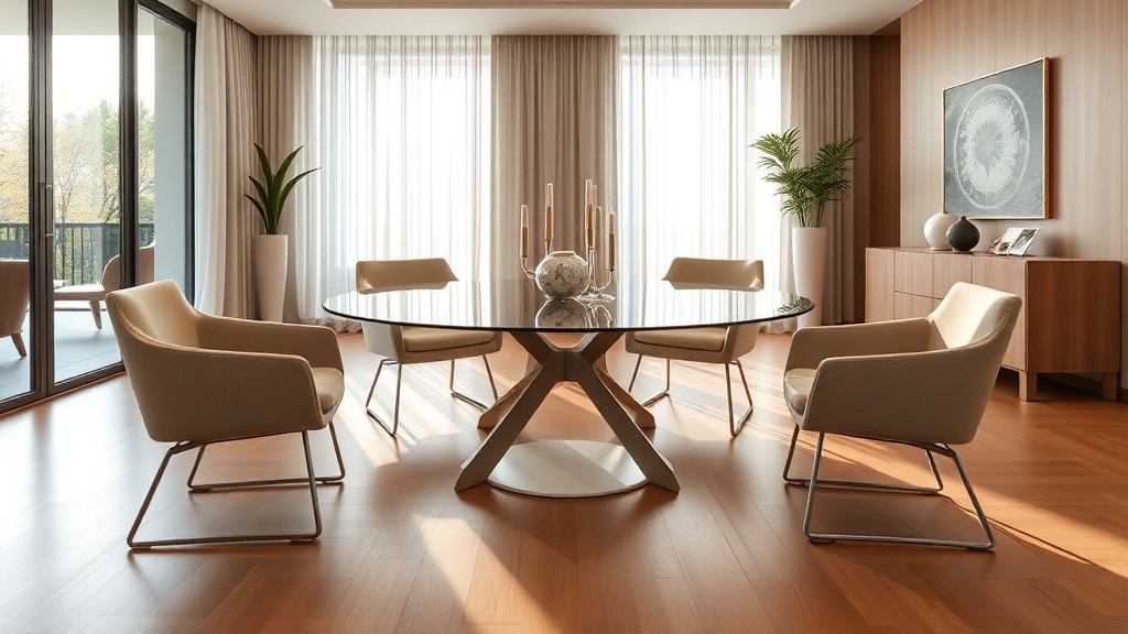 Quando a forma abraça o espaço: charme e função das mesas redondas em acrílico