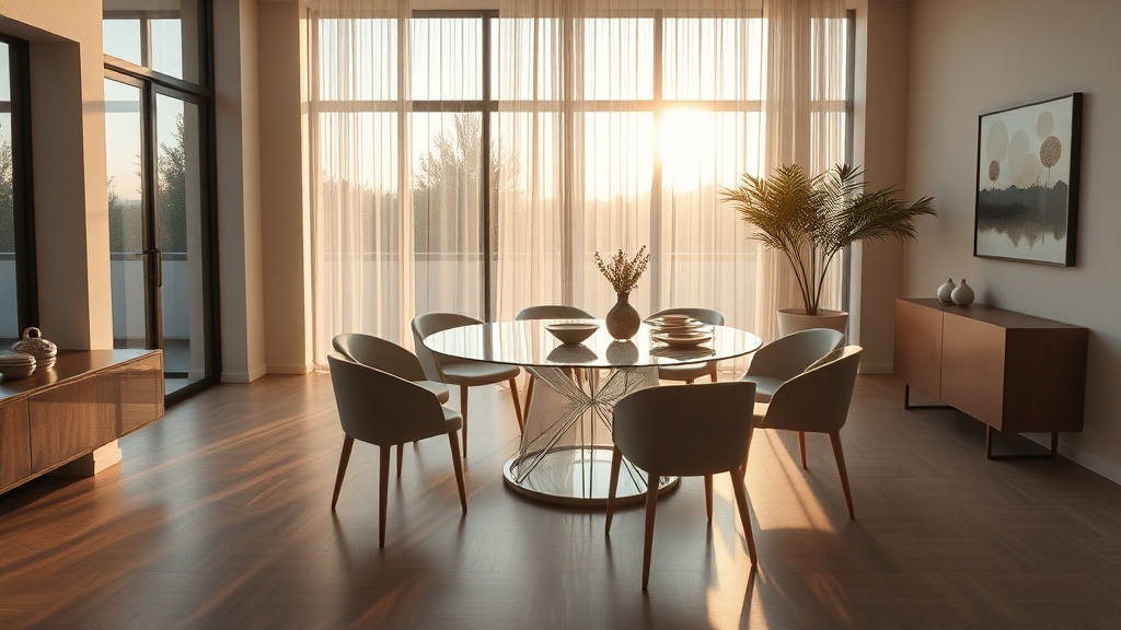 Entenda por que a mesa redonda transparente virou protagonista